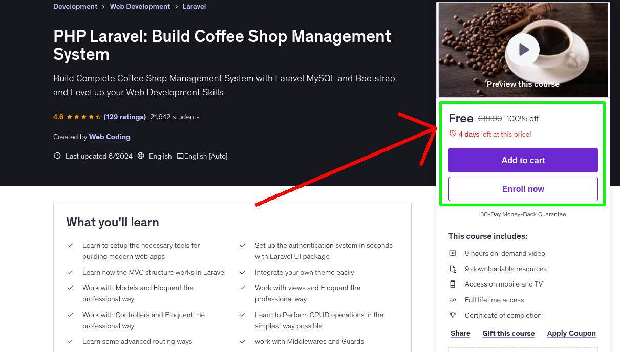 PHP Laravel: Build Coffee Shop Management System