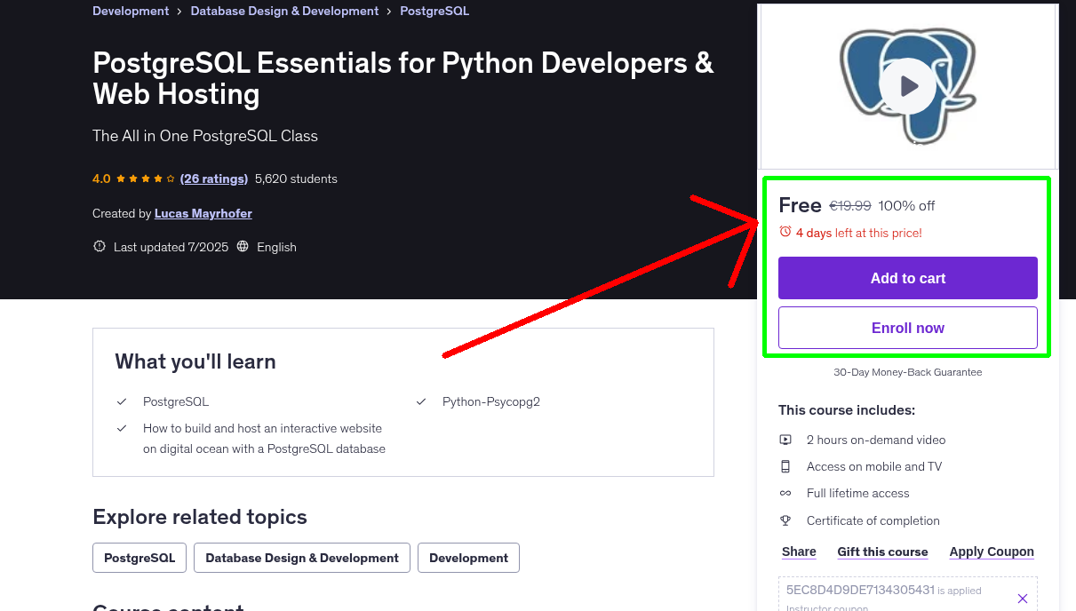 PostgreSQL Essentials for Python Developers & Web Hosting