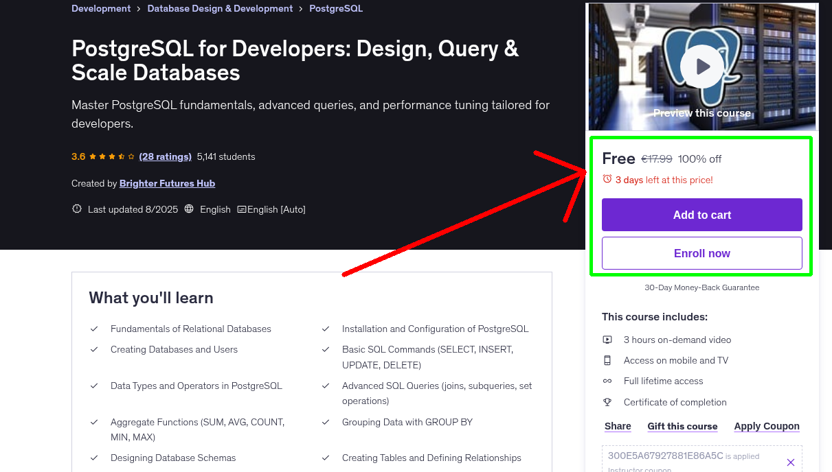 PostgreSQL for Developers: Design, Query & Scale Databases