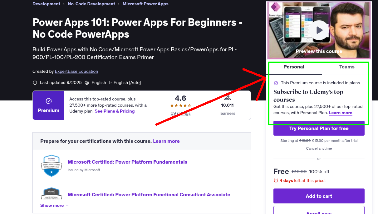 Power Apps 101: Power Apps For Beginners - No Code PowerApps