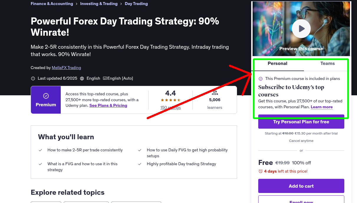 Powerful Forex Day Trading Strategy: 90% Winrate!