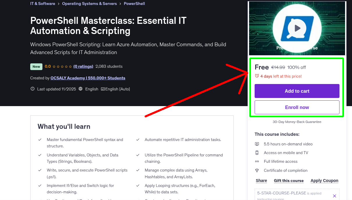 PowerShell Masterclass: Essential IT Automation & Scripting