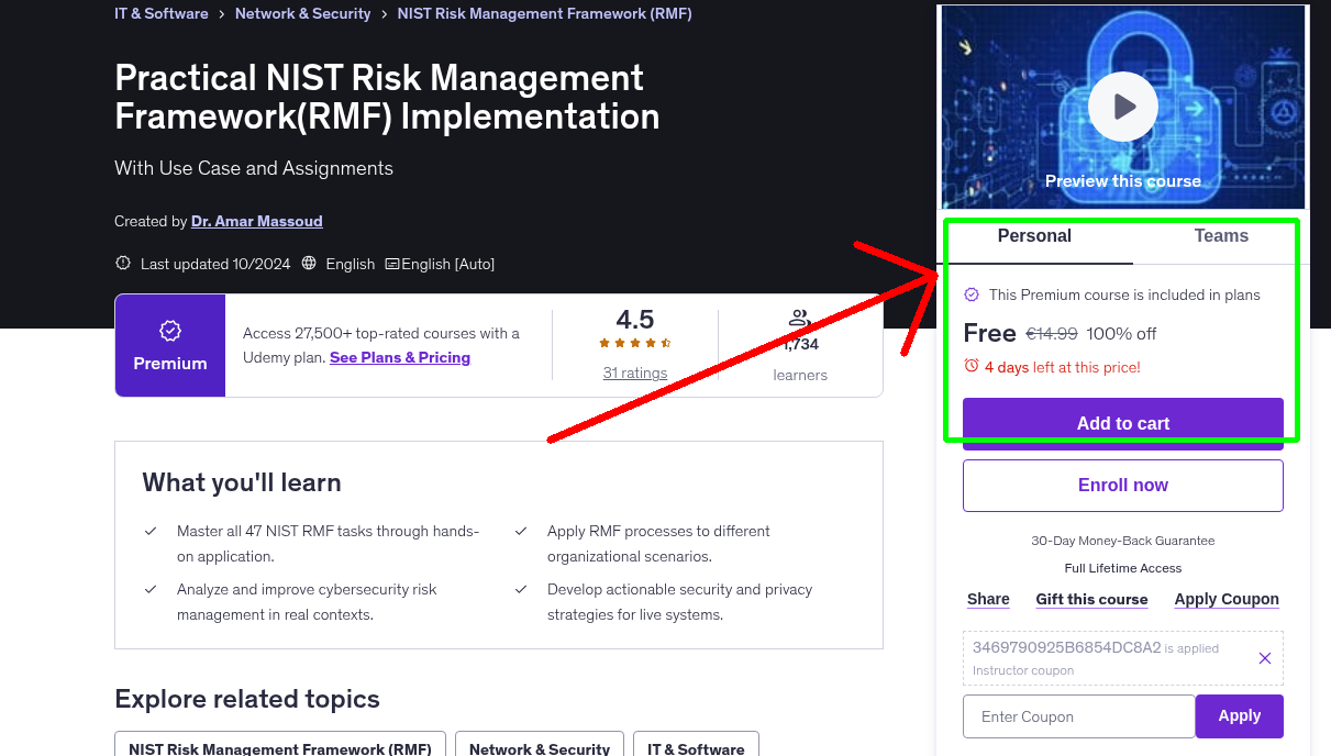 Practical NIST Risk Management Framework(RMF) Implementation