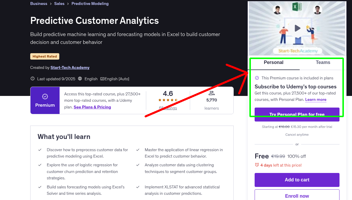 Predictive Customer Analytics