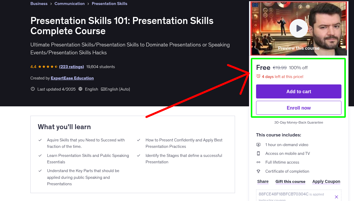 Presentation Skills 101: Presentation Skills Complete Course