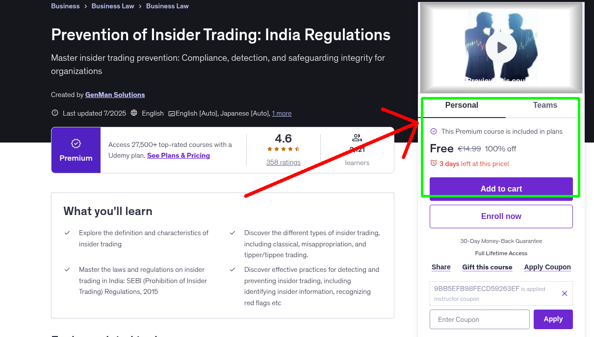Prevention of Insider Trading: India Regulations