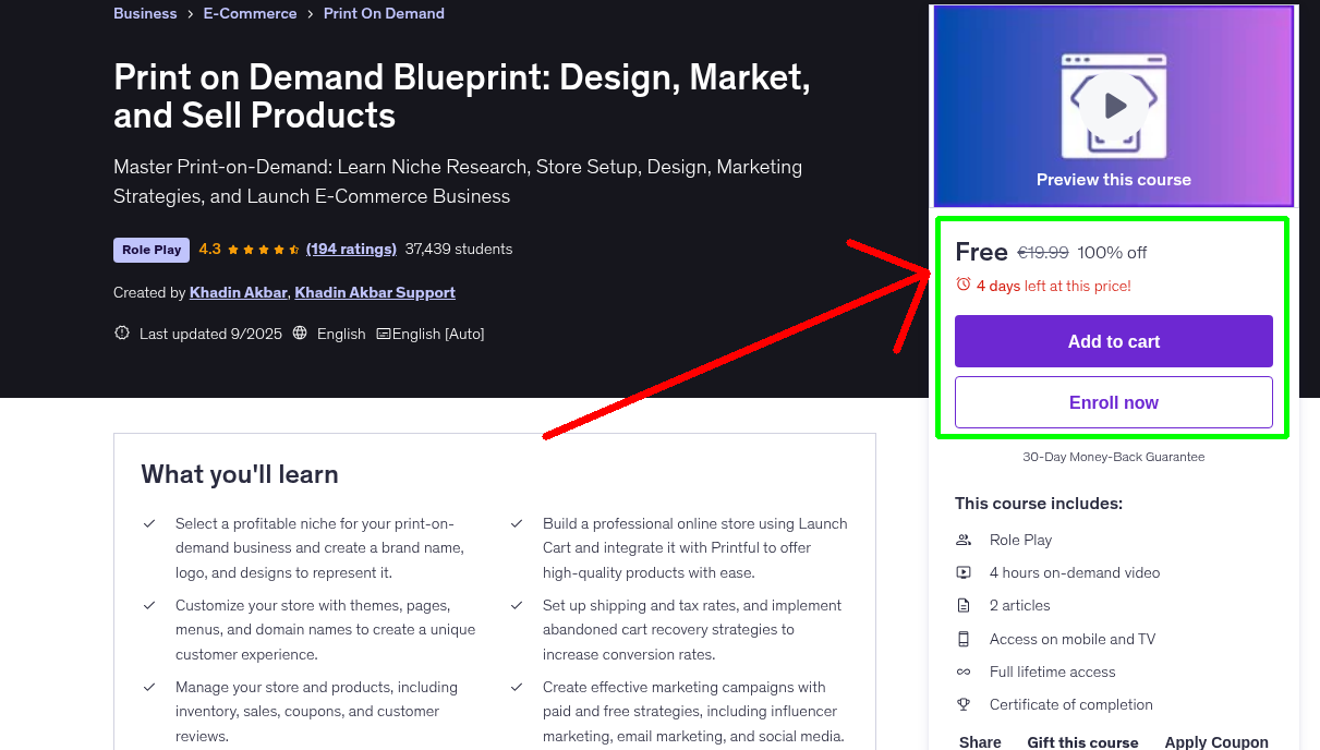 Print on Demand Blueprint: Design, Market, and Sell Products
