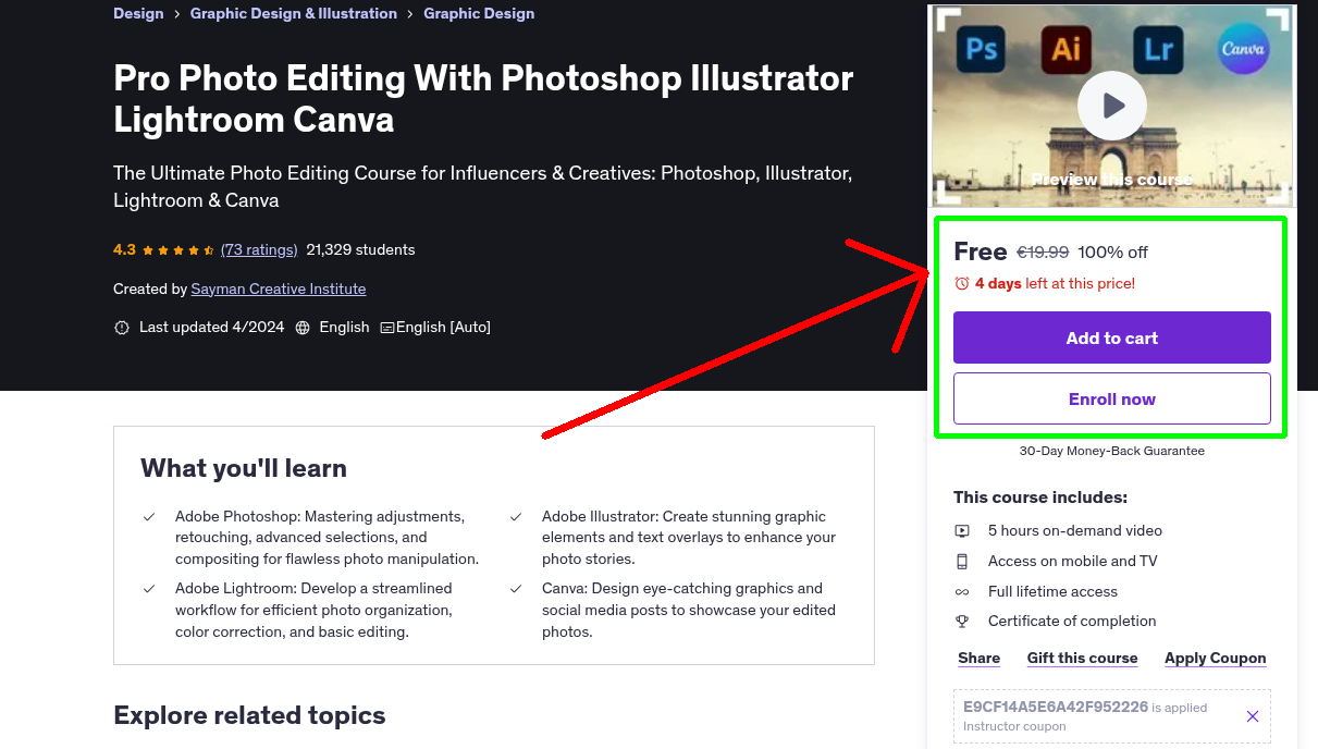 Pro Photo Editing With Photoshop Illustrator Lightroom Canva