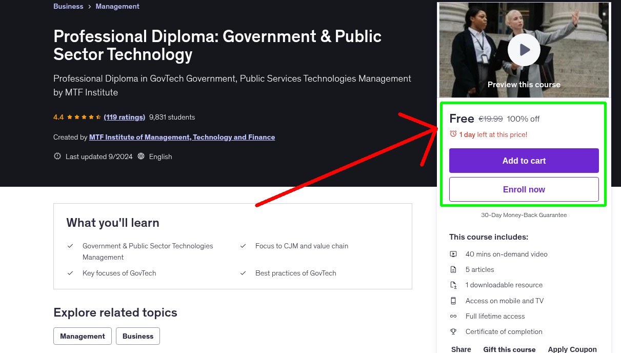 Professional Diploma: Government & Public Sector Technology