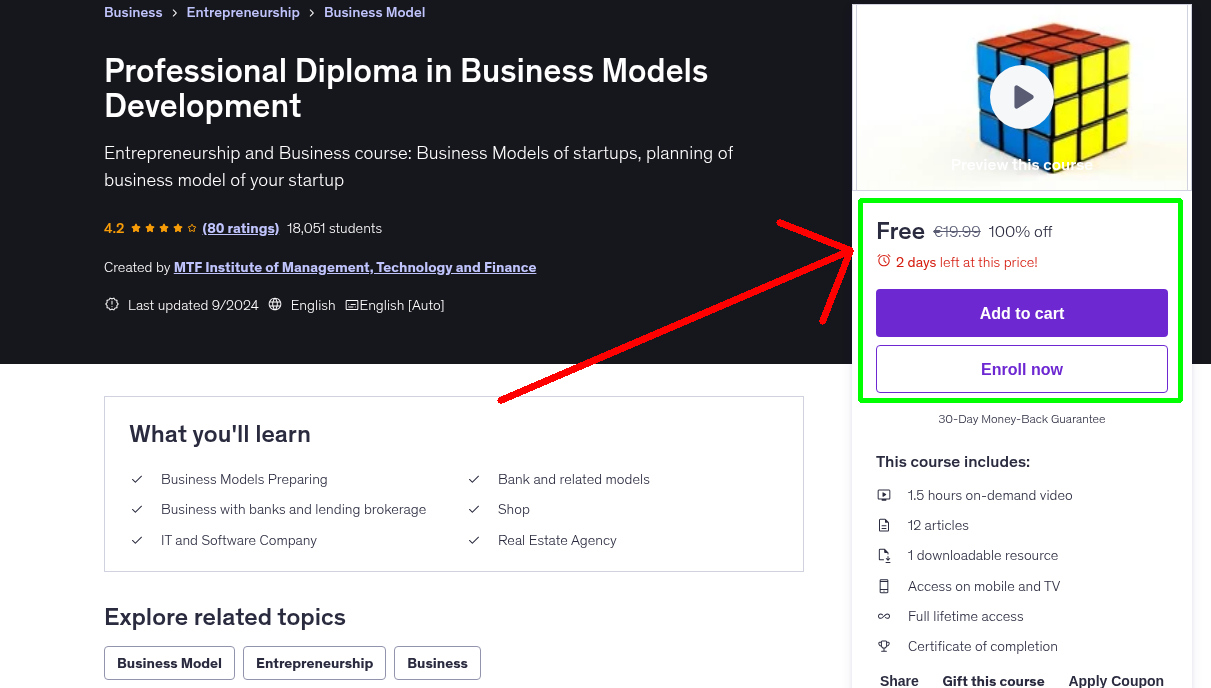 Professional Diploma in Business Models Development