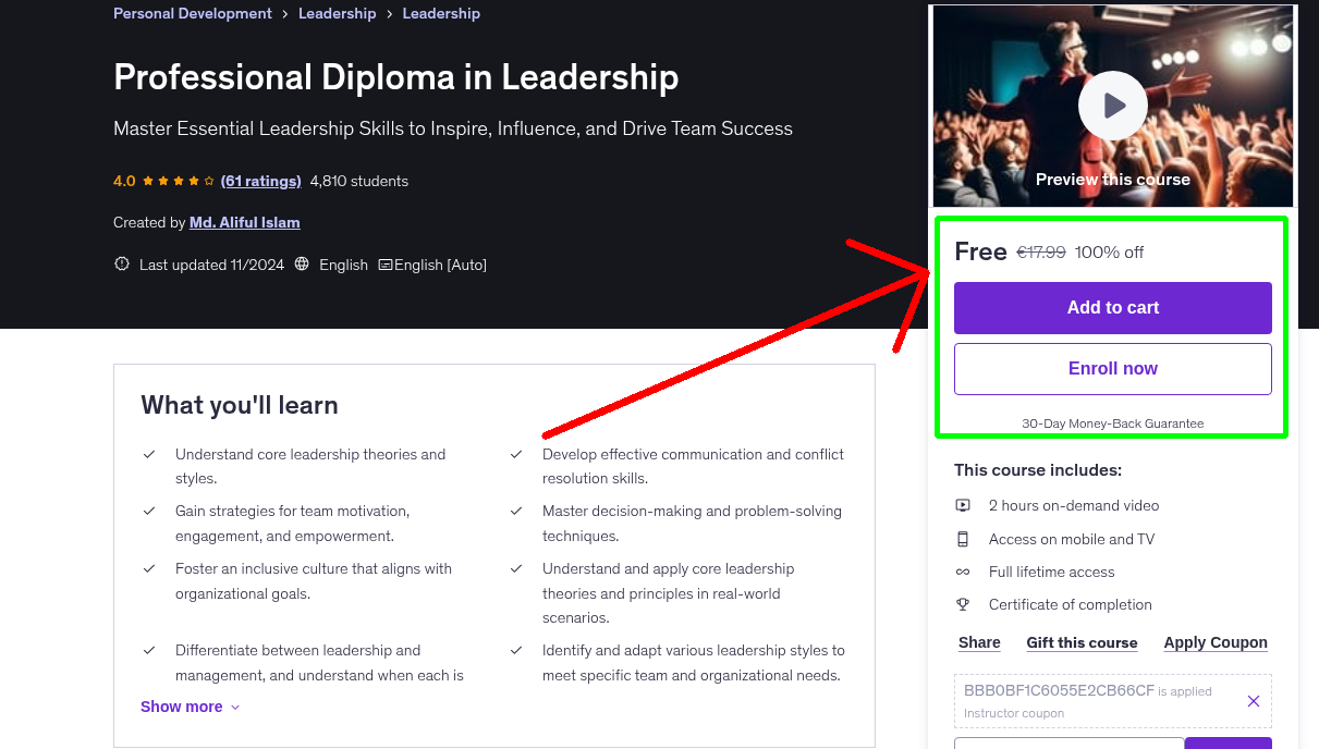 Professional Diploma in Leadership