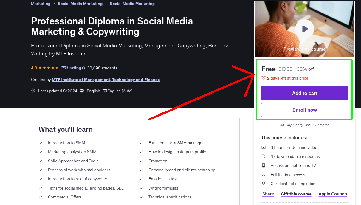 Professional Diploma in Social Media Marketing & Copywriting