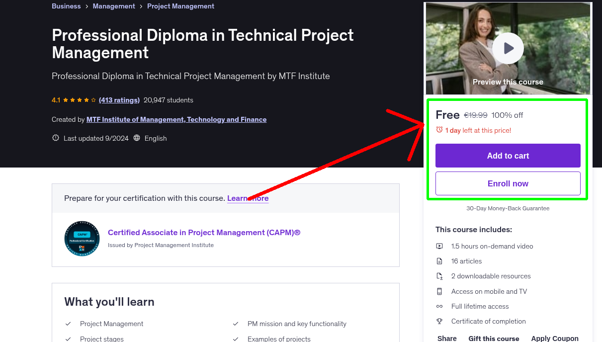 Professional Diploma in Technical Project Management