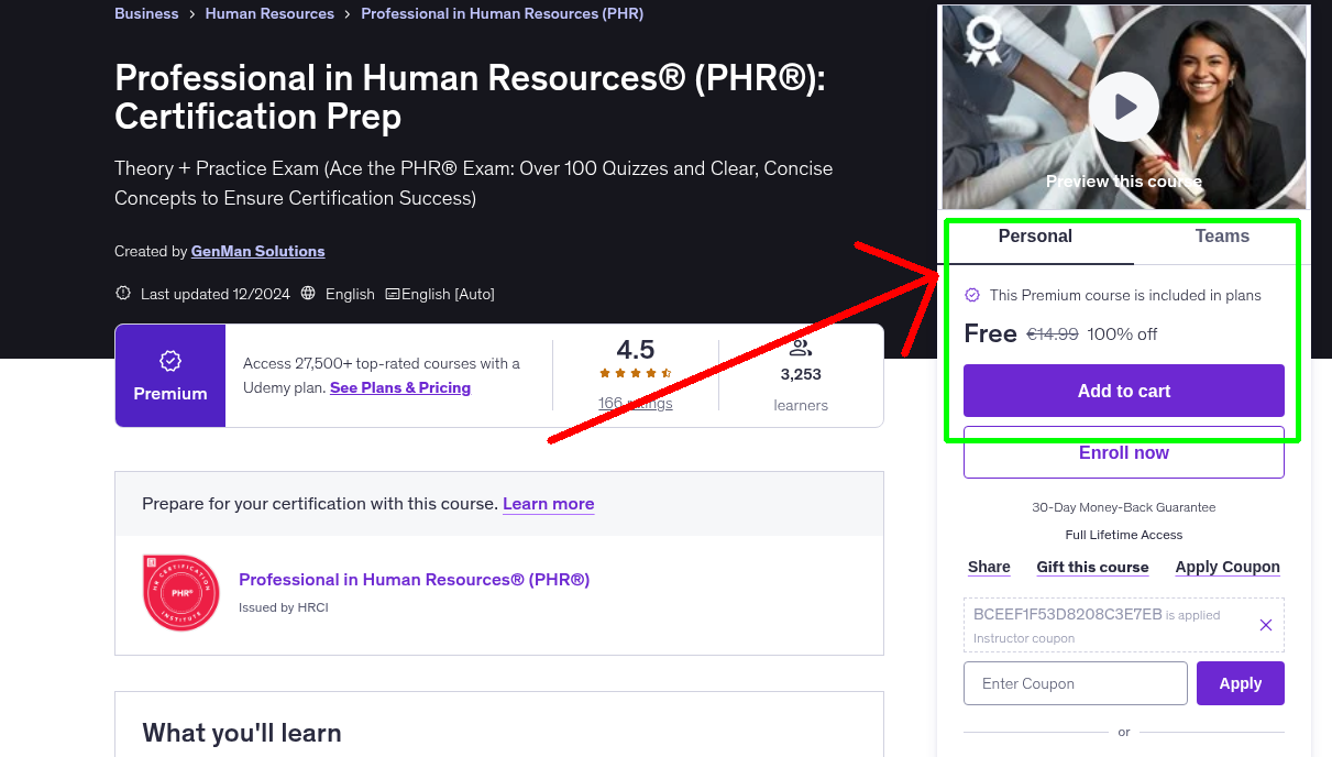 Professional in Human Resources® (PHR®): Certification Prep