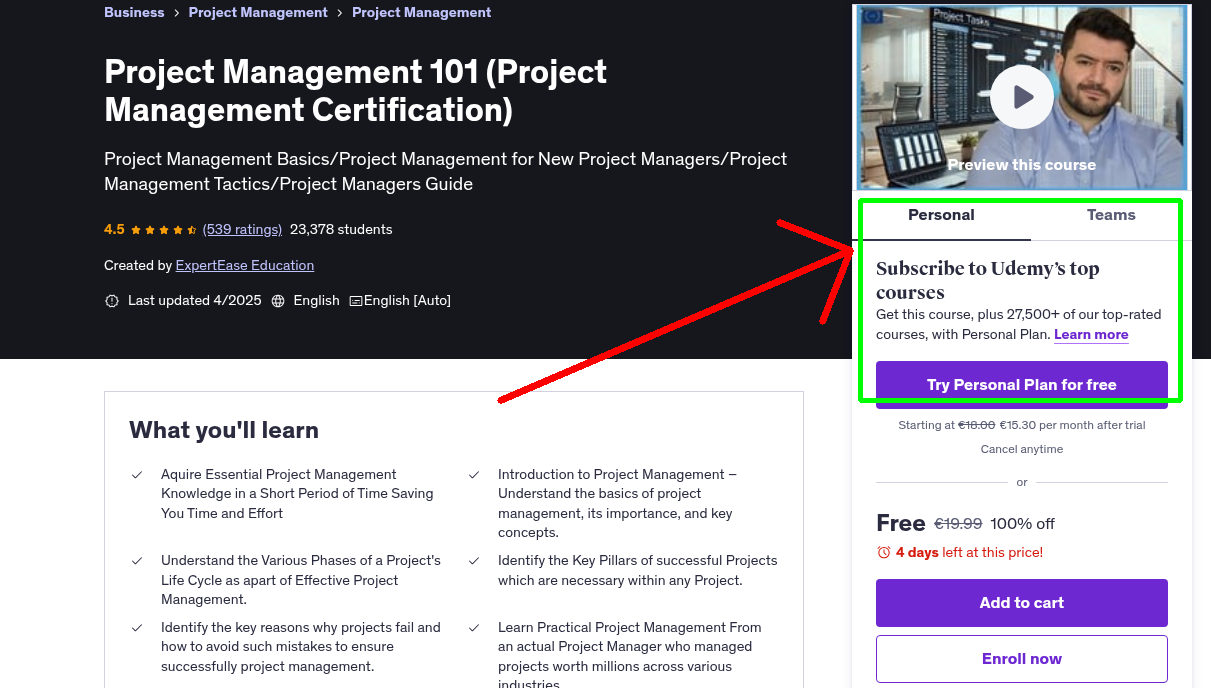 Project Management 101 (Project Management Certification)