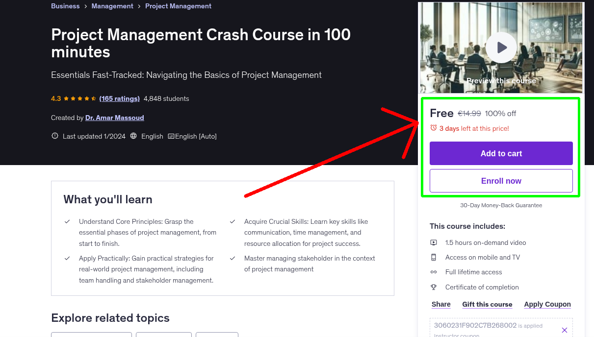 Project Management Crash Course in 100 minutes