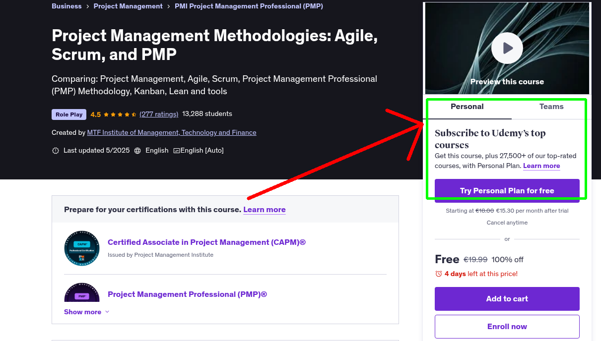 Project Management Methodologies: Agile, Scrum, and PMP