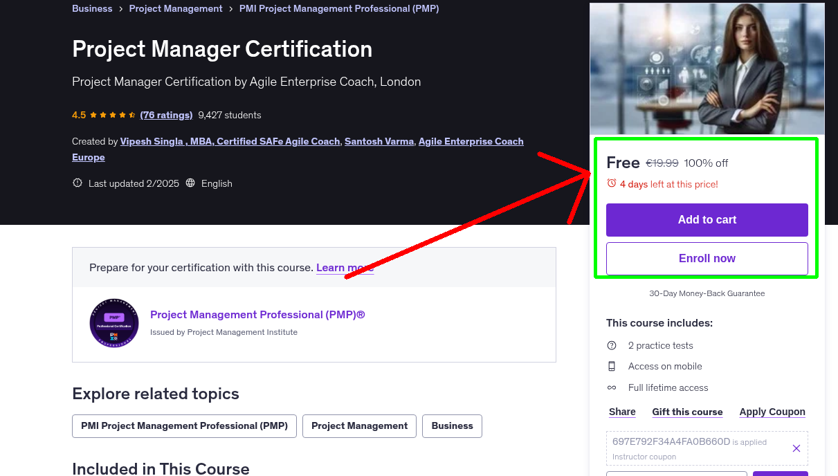 Project Manager Certification