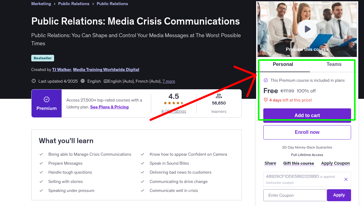 Public Relations: Media Crisis Communications