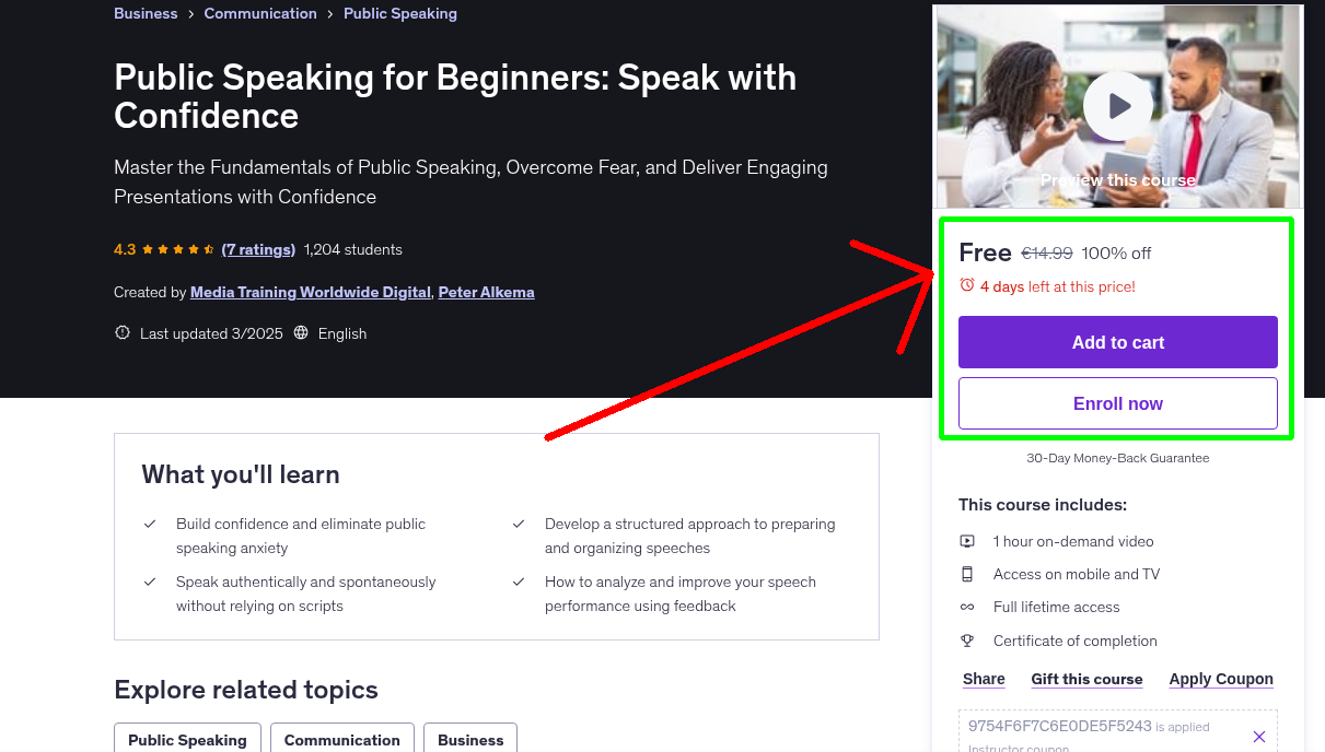 Public Speaking for Beginners: Speak with Confidence