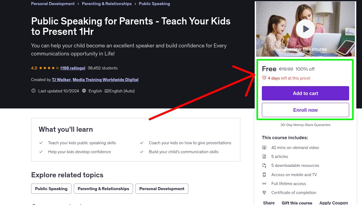 Public Speaking for Parents - Teach Your Kids to Present 1Hr