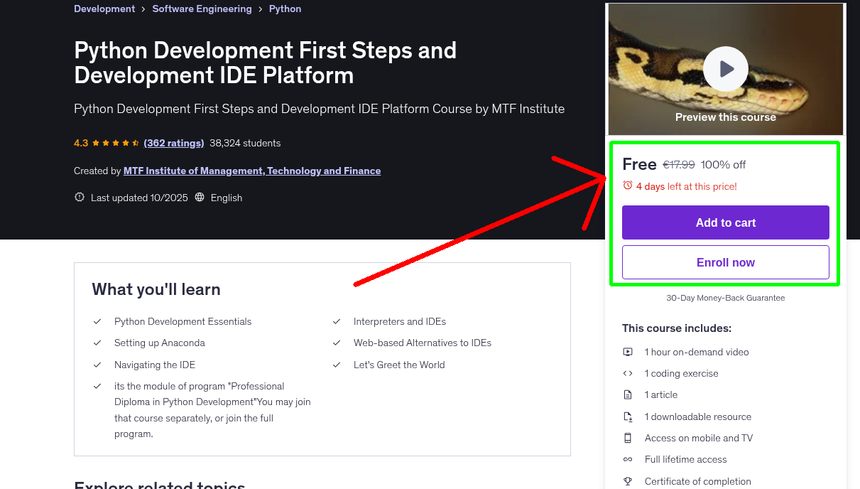Python Development First Steps and Development IDE Platform