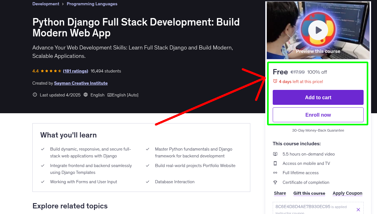 Python Django Full Stack Development: Build Modern Web App