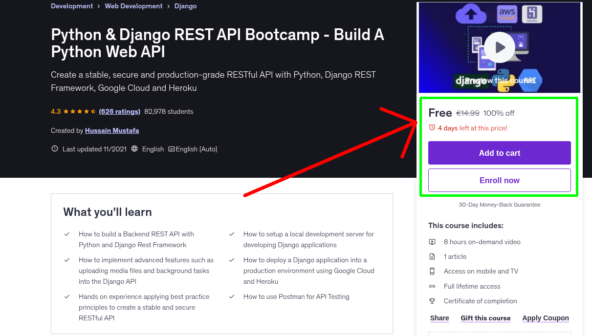 Python & Django REST API Bootcamp - Build A Python Web API