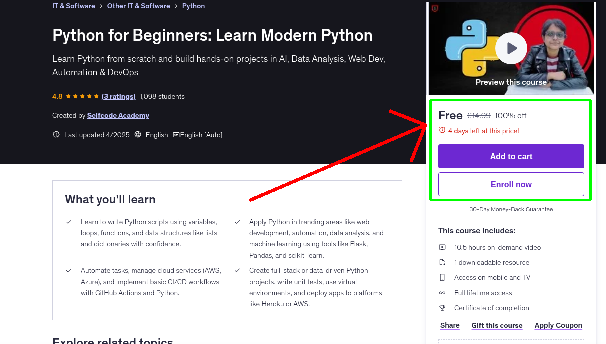 Python for Beginners: Learn Modern Python