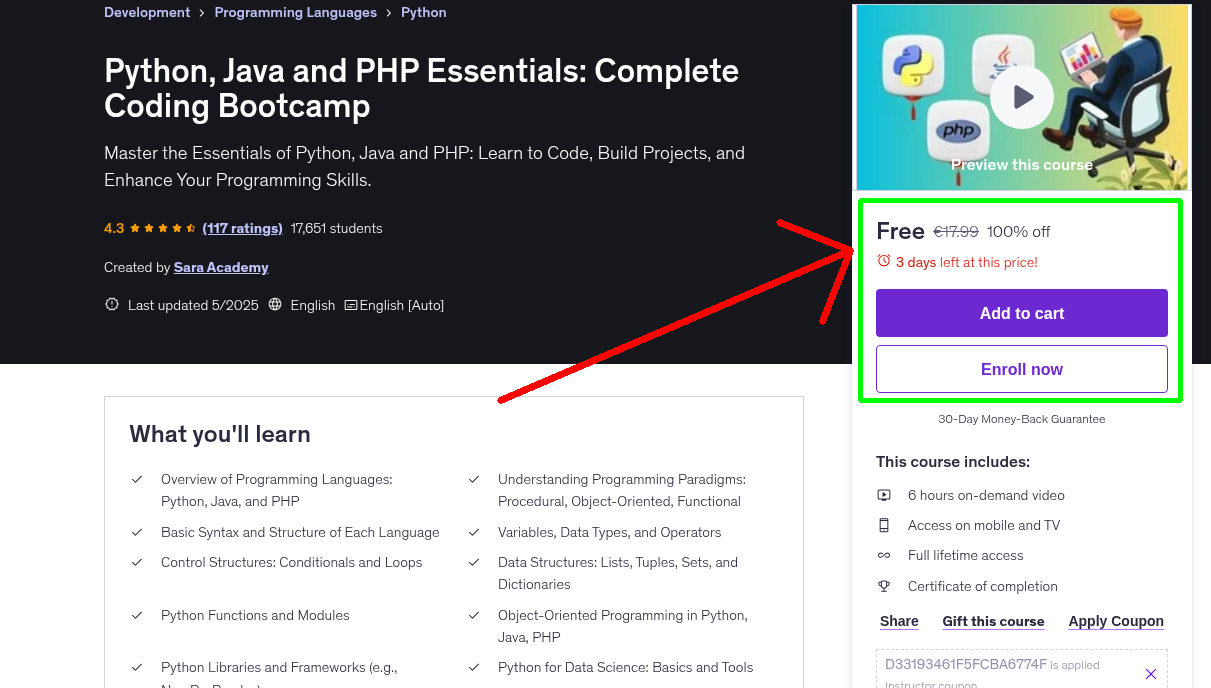 Python, Java and PHP Essentials: Complete Coding Bootcamp