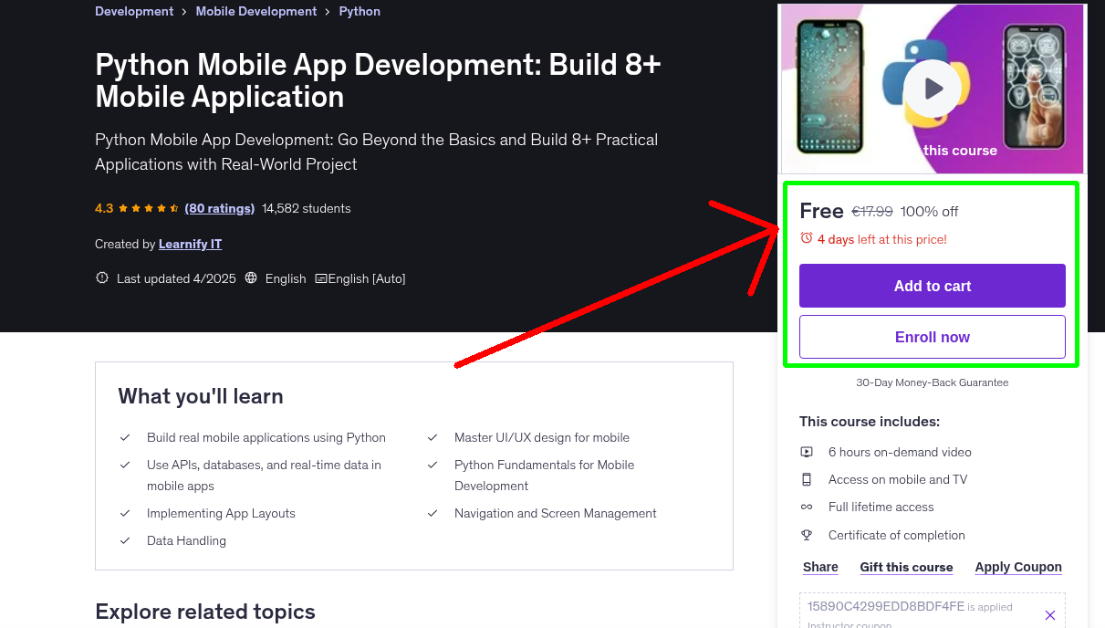 Python Mobile App Development: Build 8+ Mobile Application
