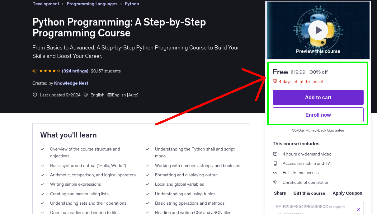 Python Programming: A Step-by-Step Programming Course