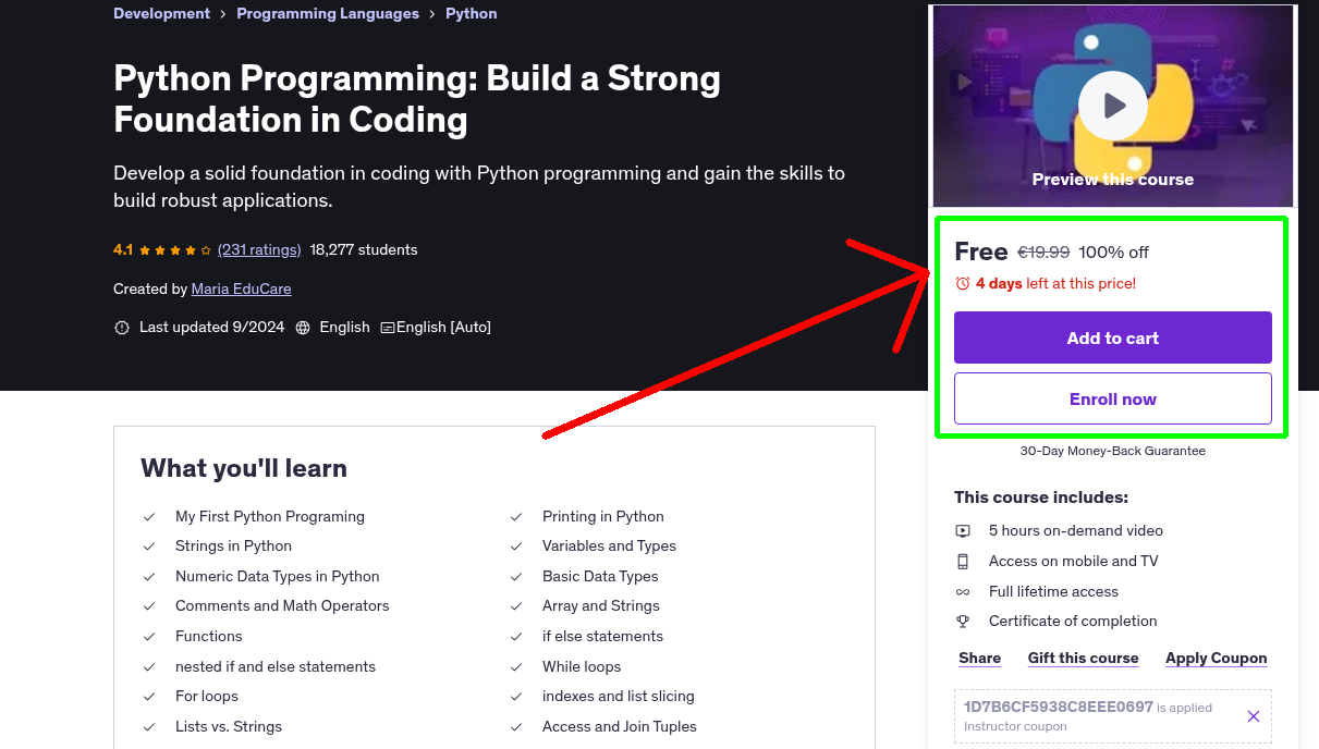 Python Programming: Build a Strong Foundation in Coding