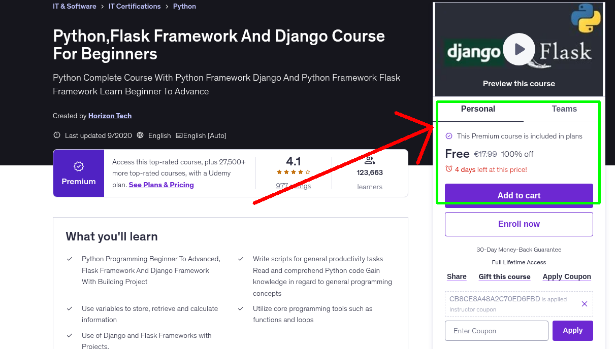 Python,Flask Framework And Django Course For Beginners