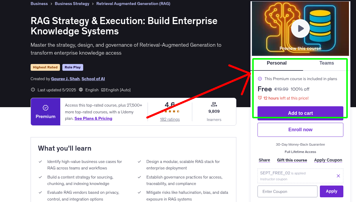 RAG Strategy & Execution: Build Enterprise Knowledge Systems
