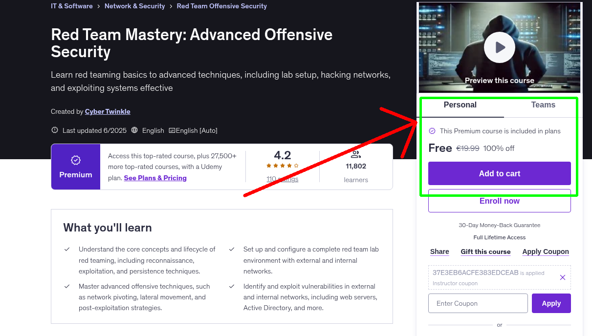 Red Team Mastery: Advanced Offensive Security