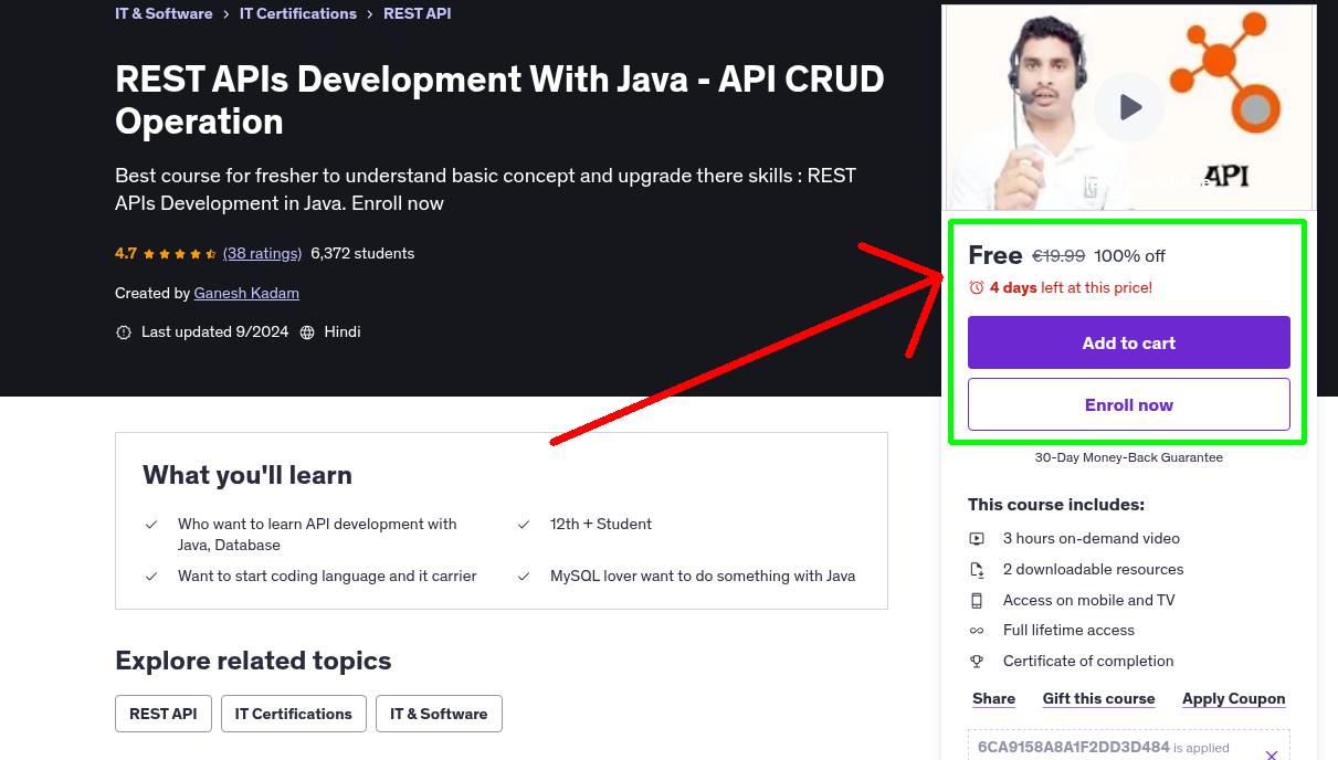 REST APIs Development With Java - API CRUD Operation