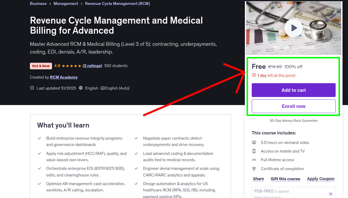 Revenue Cycle Management and Medical Billing for Advanced