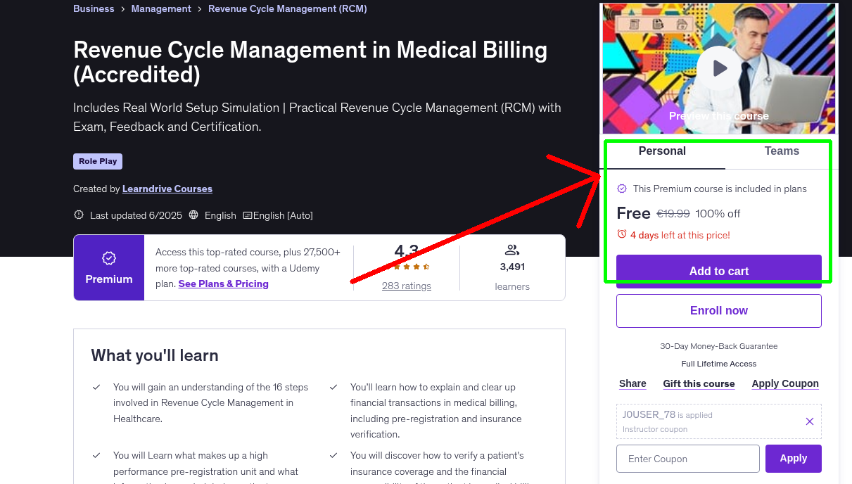 Revenue Cycle Management in Medical Billing (Accredited)