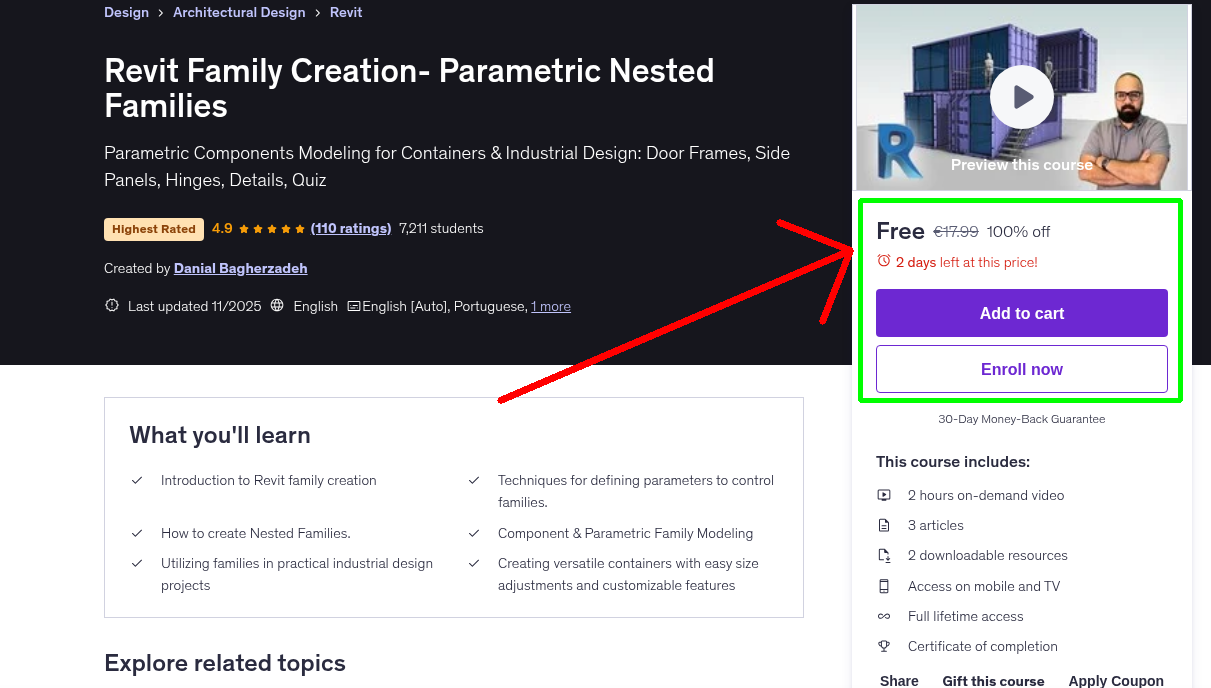 Revit Family Creation- Parametric Nested Families
