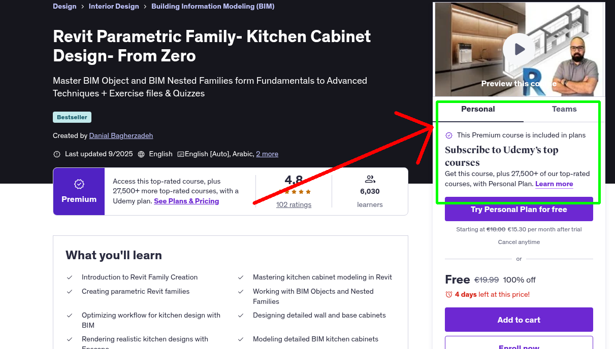 Revit Parametric Family- Kitchen Cabinet Design- From Zero