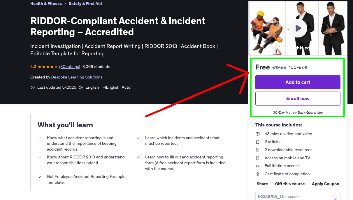 RIDDOR-Compliant Accident & Incident Reporting – Accredited