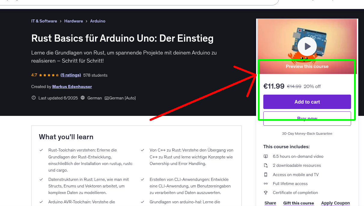 Rust Basics für Arduino Uno: Der Einstieg
