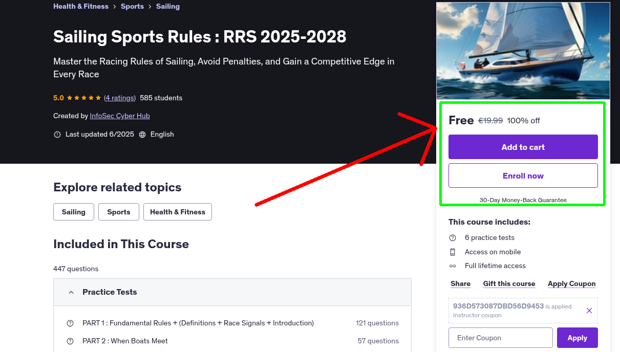 Sailing Sports Rules : RRS 2025-2028