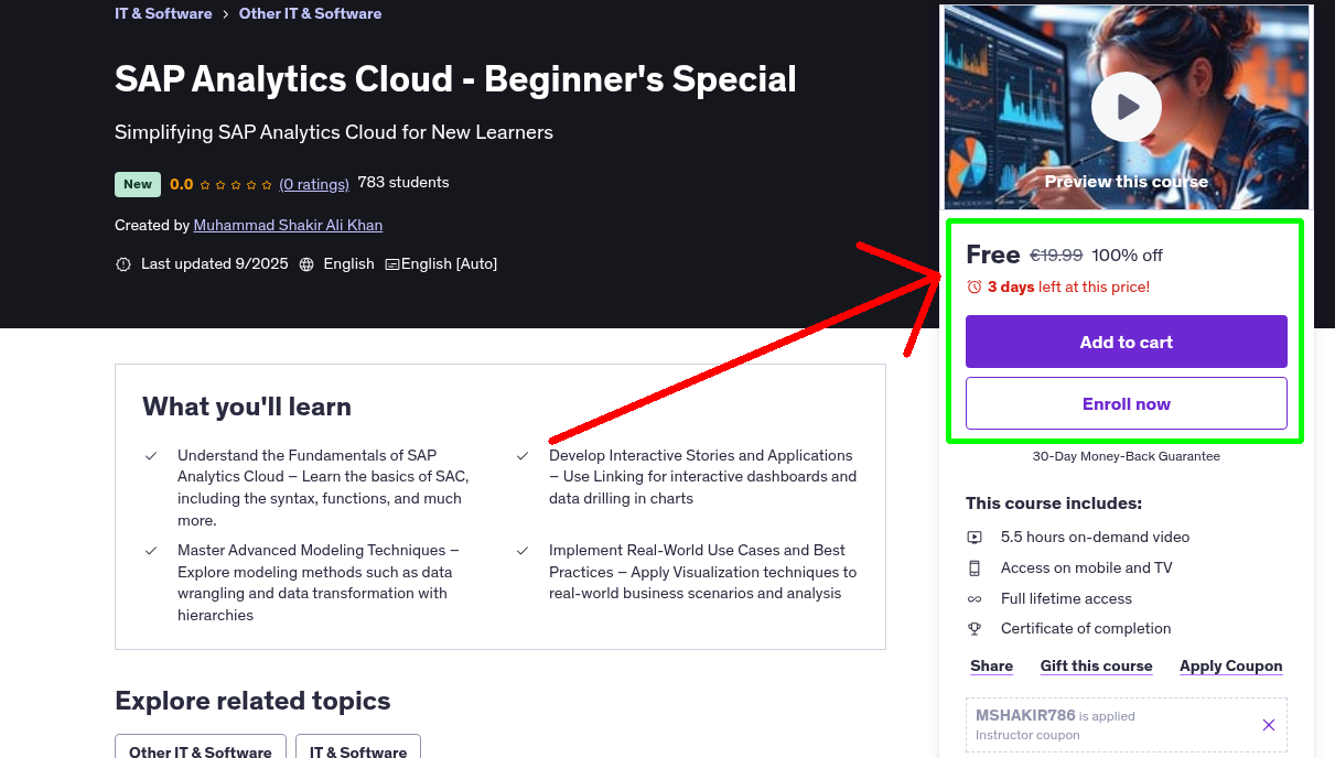 SAP Analytics Cloud - Beginner's Special