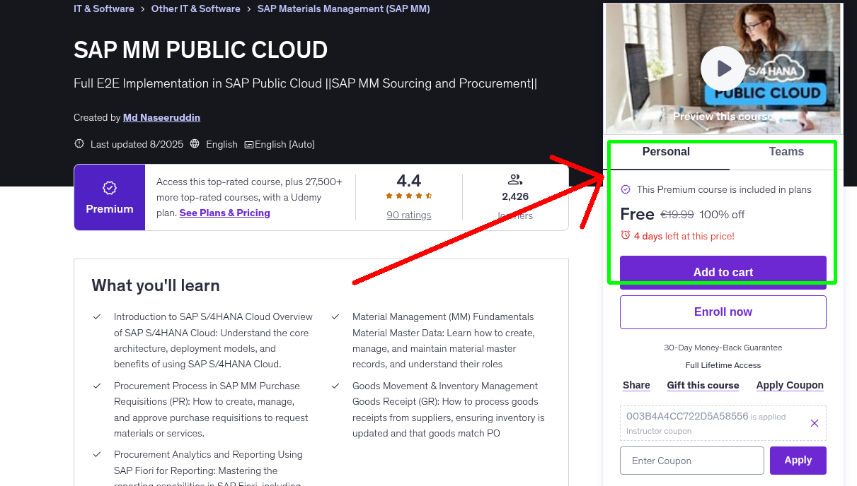 SAP MM PUBLIC CLOUD