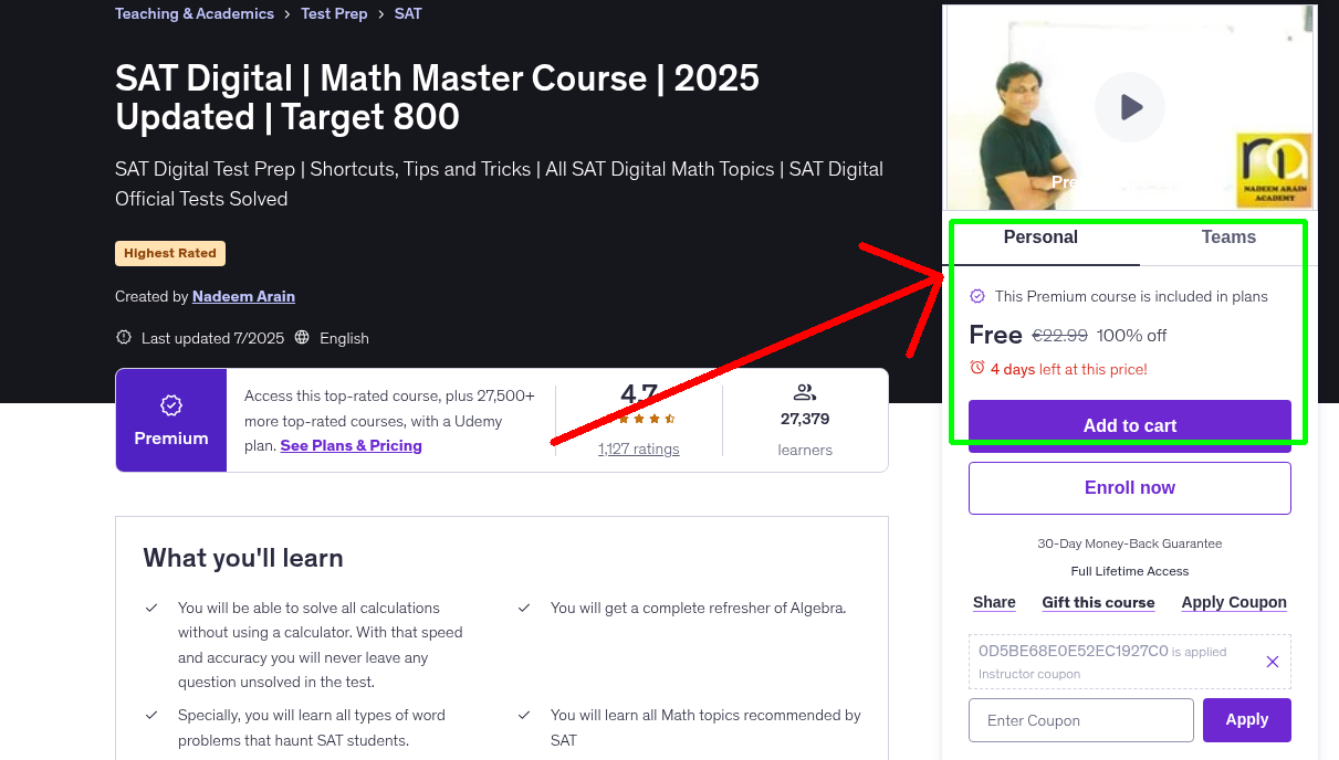 SAT Digital | Math Master Course | 2025 Updated | Target 800