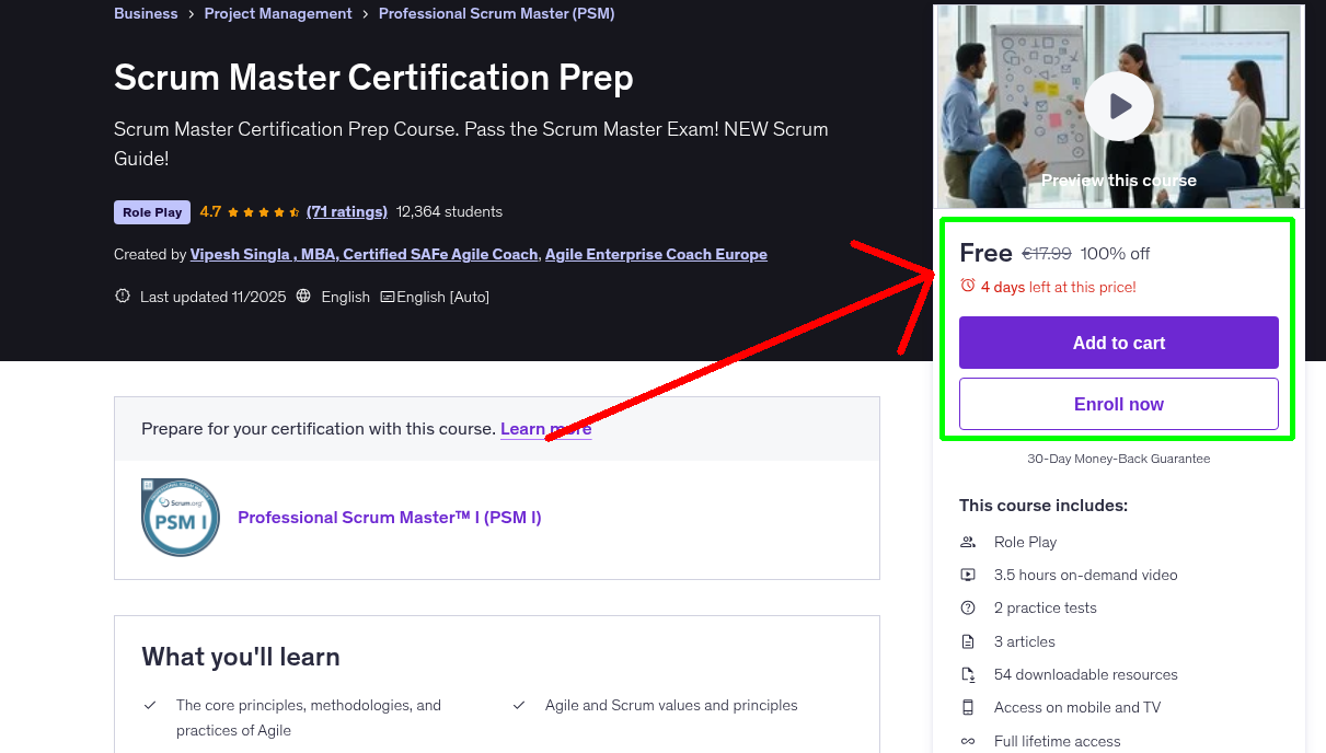 Scrum Master Certification Prep
