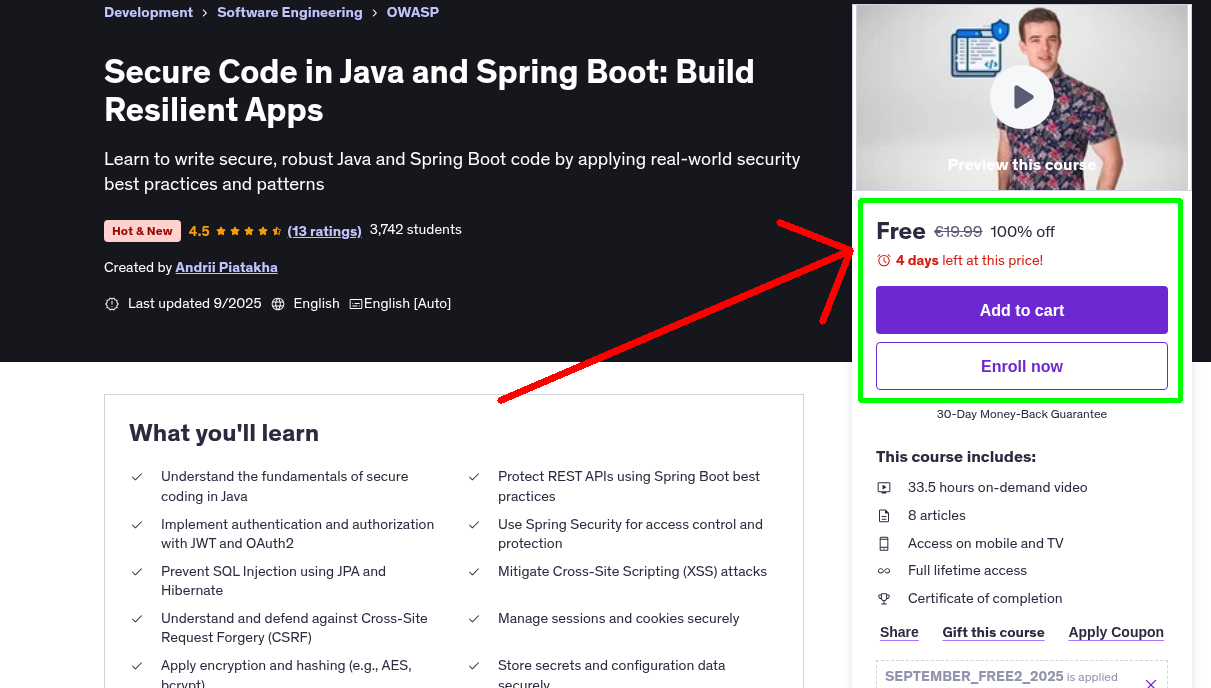 Secure Code in Java and Spring Boot: Build Resilient Apps