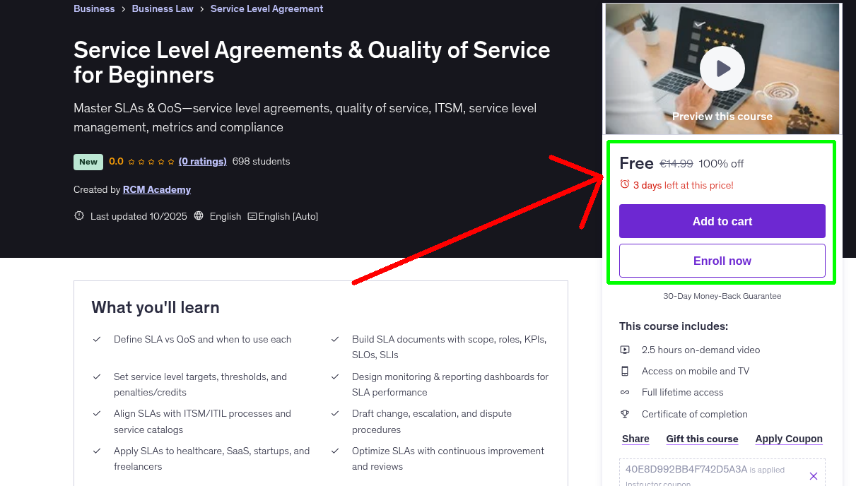 Service Level Agreements & Quality of Service for Beginners
